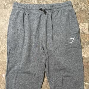 Gymshark Sweatpants Mens Medium Grey Critical Fleece Joggers 27” Gym Lifting